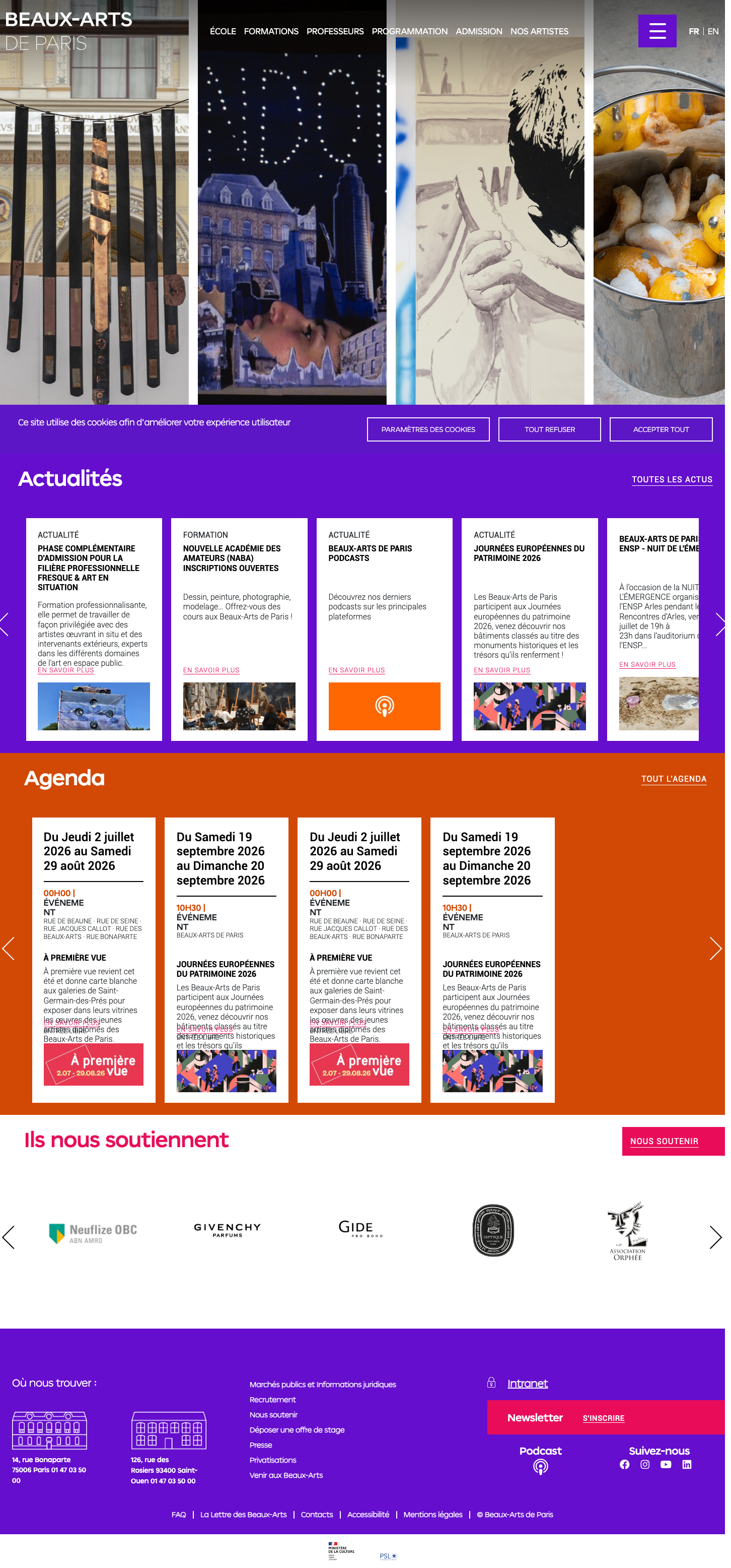 Beauxartsparis Fr - mobile full page