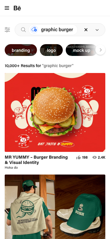 Behance - mobile