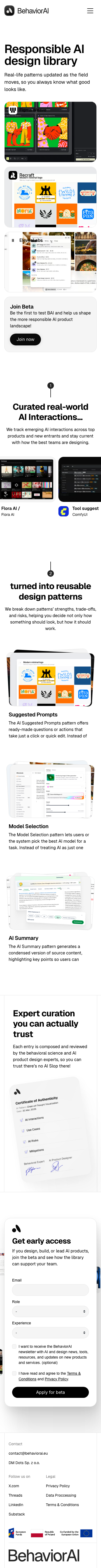 BehaviorAI - mobile full page