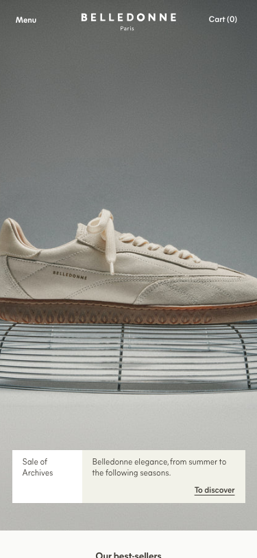 French brand of high-end sneakers. – Belledonne Paris - mobile
