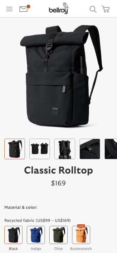 Bellroy - mobile