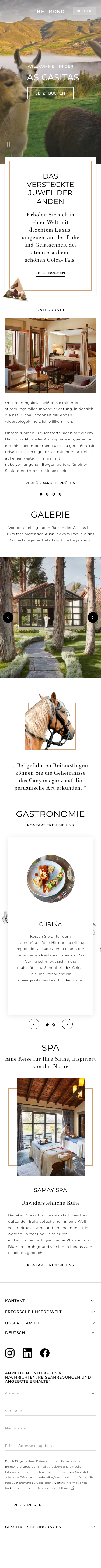Belmond - mobile full page