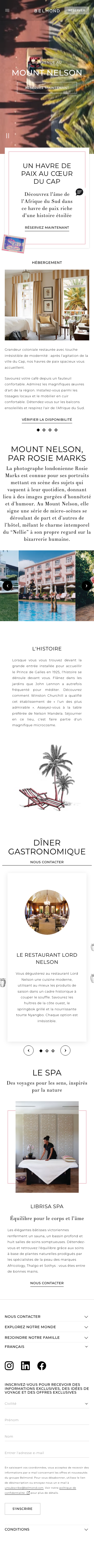 Belmond - mobile full page