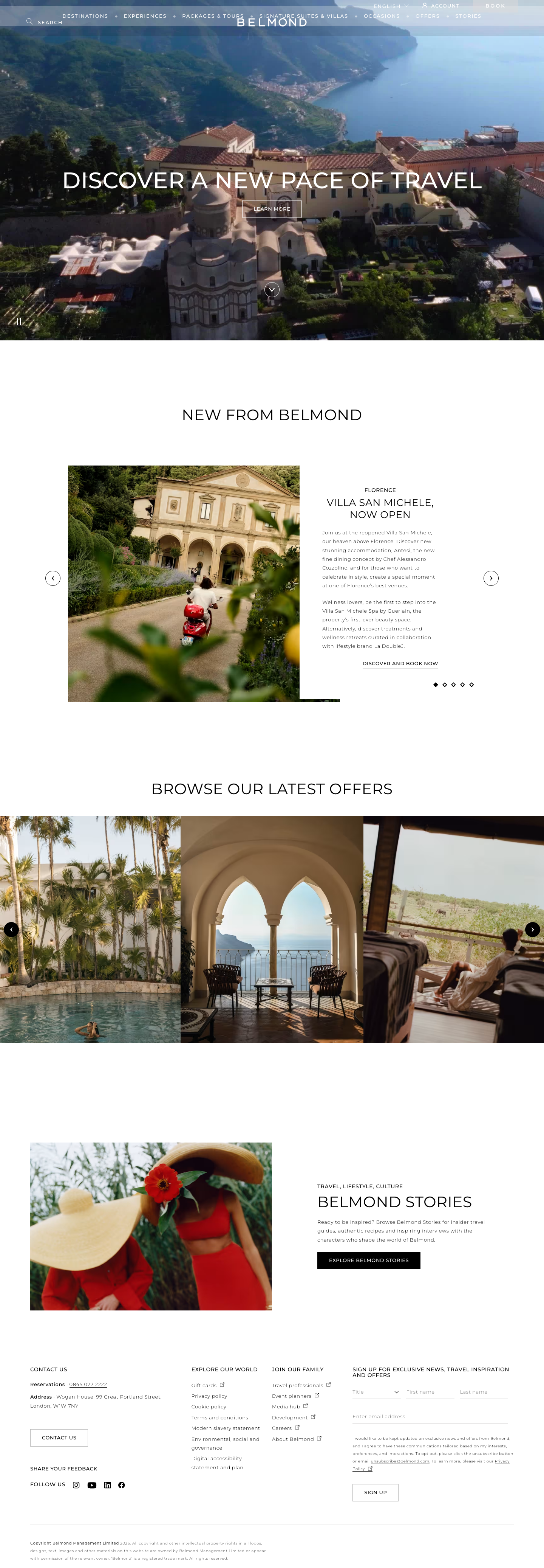 Belmond - mobile full page
