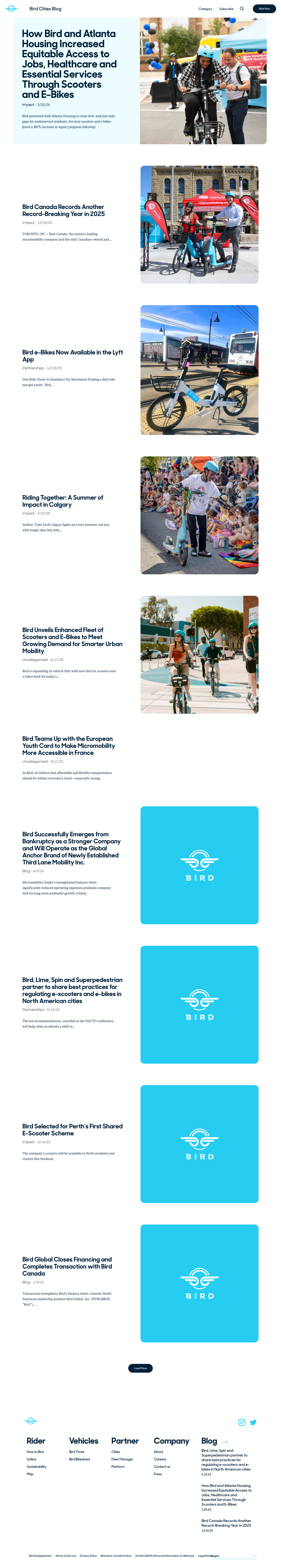 Bird — Blog - full page scroll