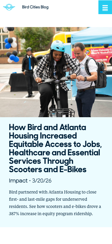 Bird — Blog - mobile