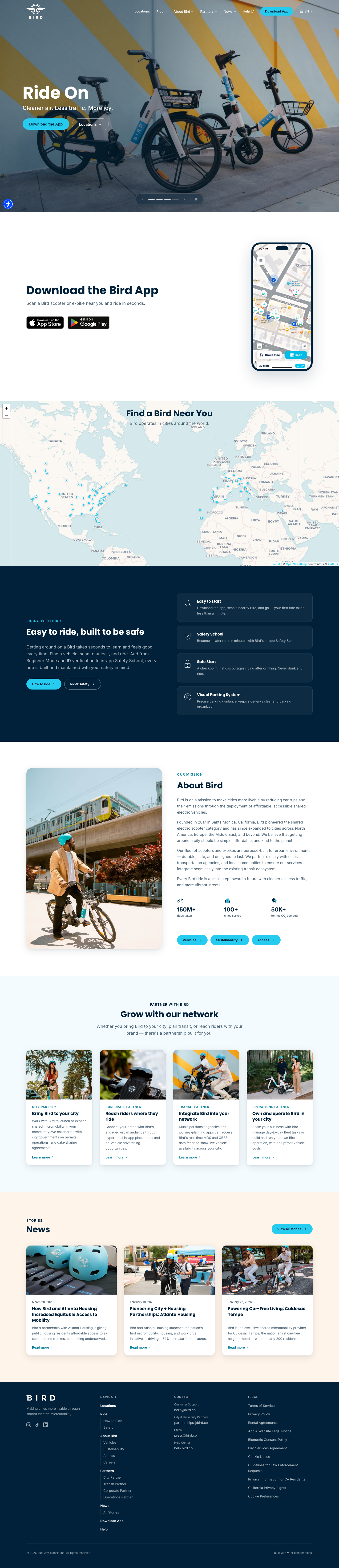 Bird - mobile full page