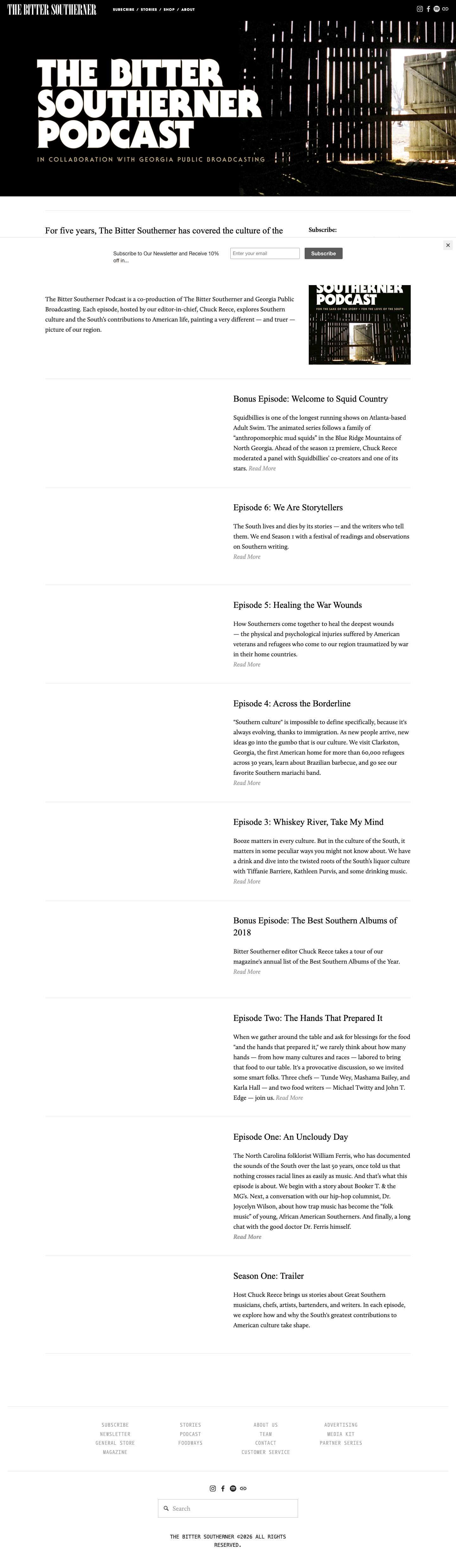 Bittersoutherner - full page scroll