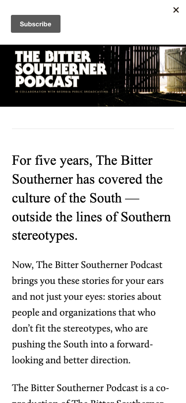 Bittersoutherner - mobile