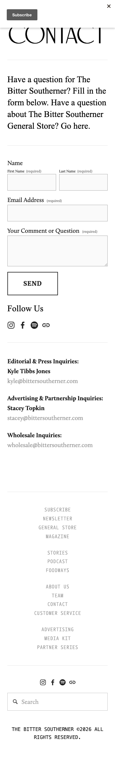 Bittersoutherner - mobile full page