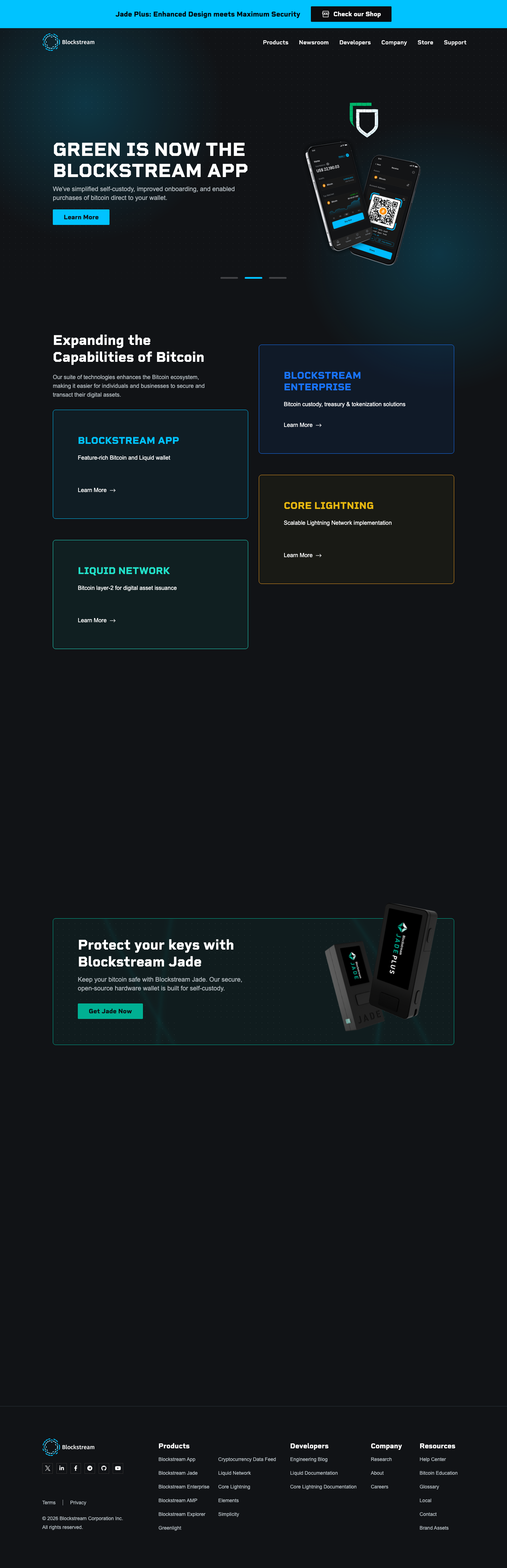 Blockstream - full page scroll