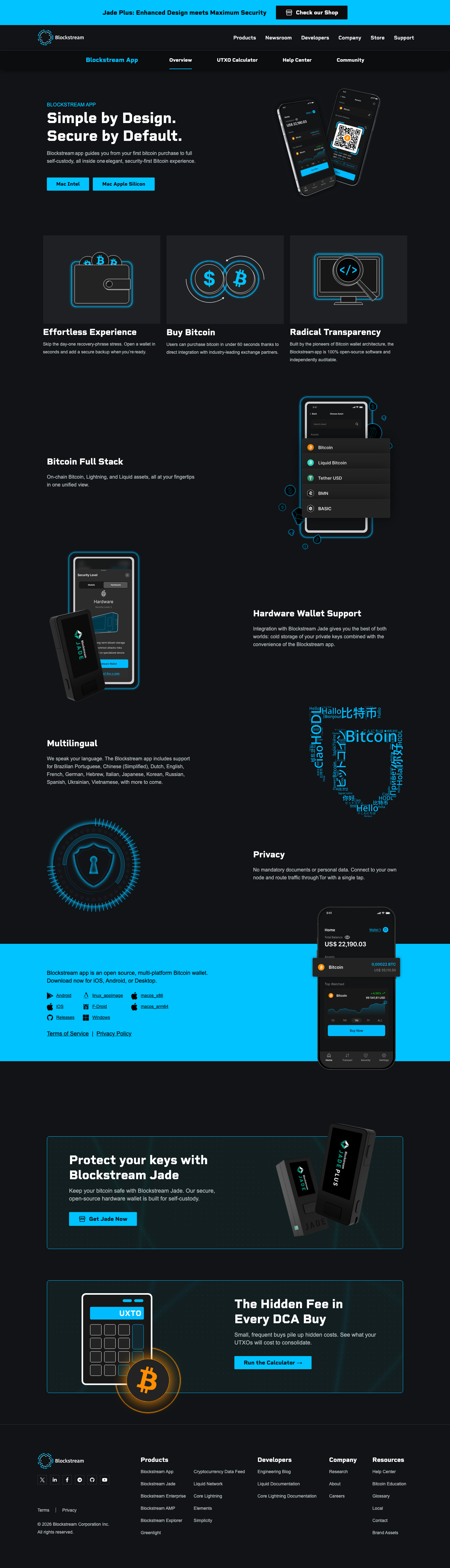 Blockstream - full page scroll