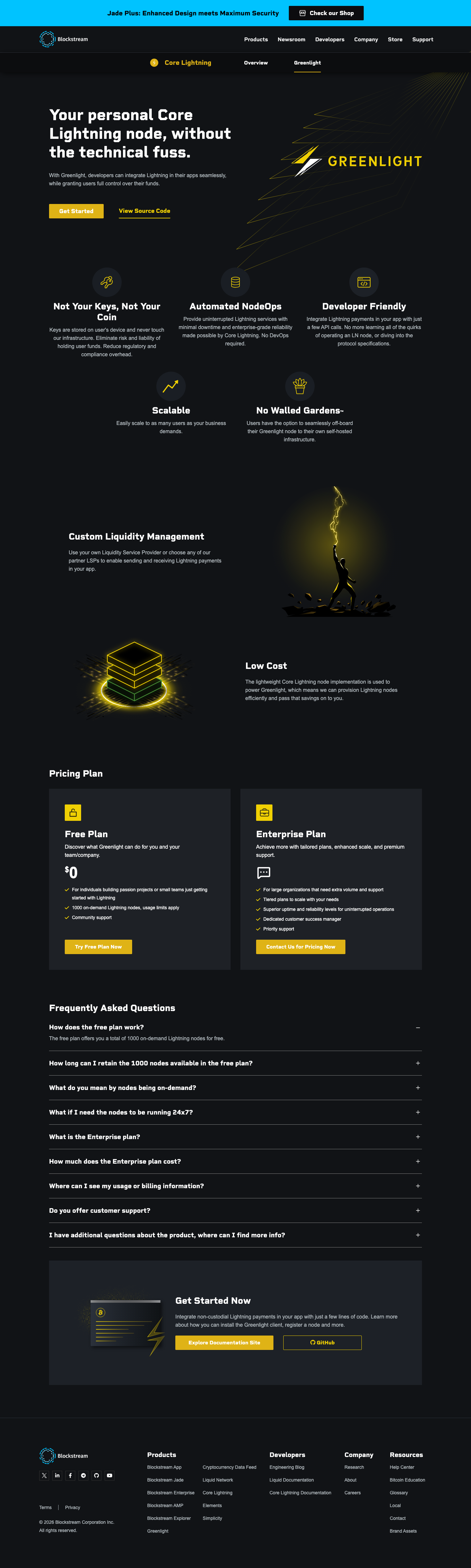 Blockstream - full page scroll