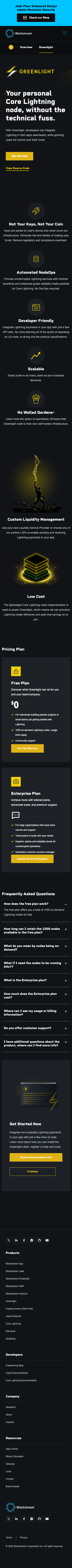 Blockstream - mobile full page