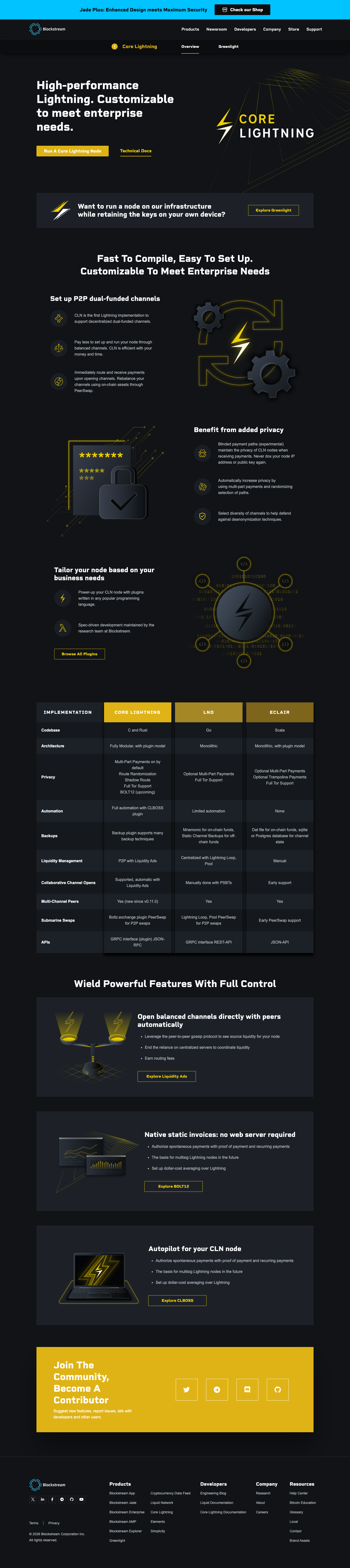 Blockstream - full page scroll
