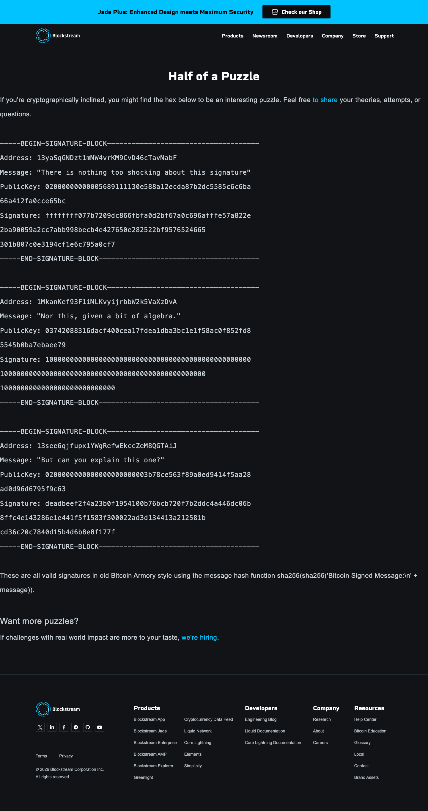 Blockstream - full page scroll