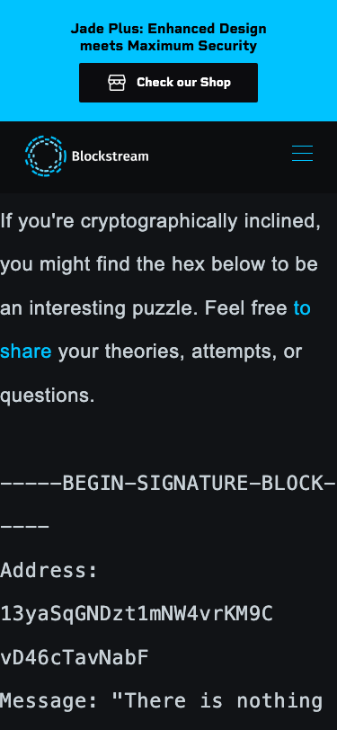 Blockstream - mobile