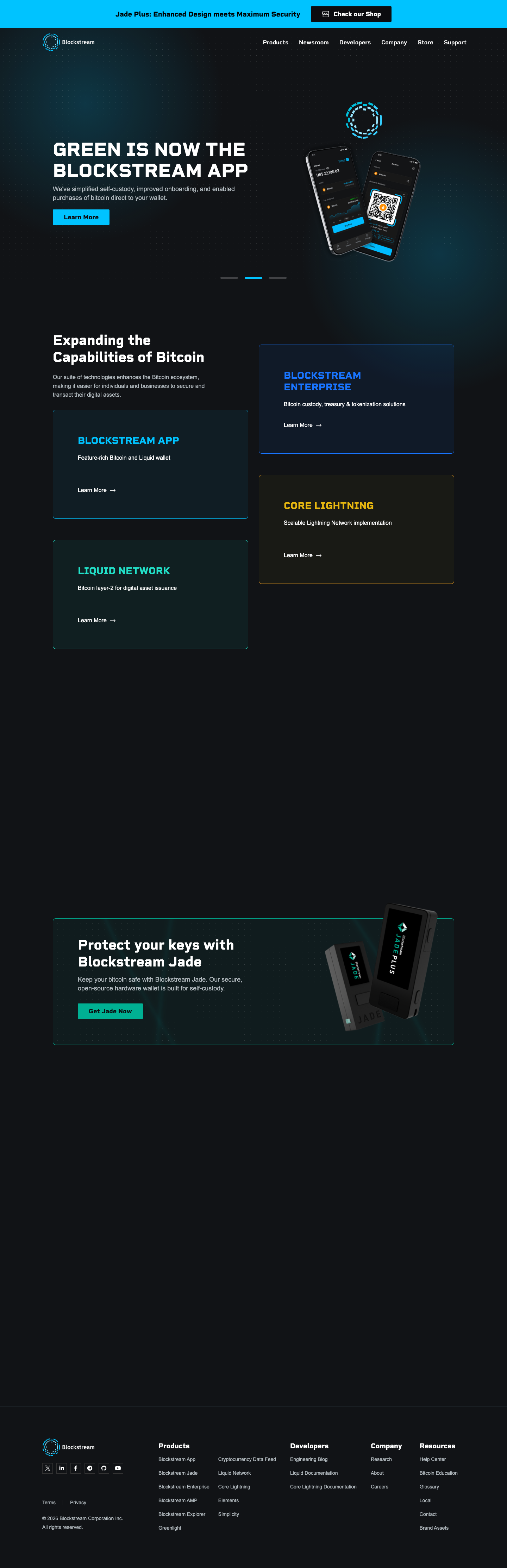 Blockstream - full page scroll