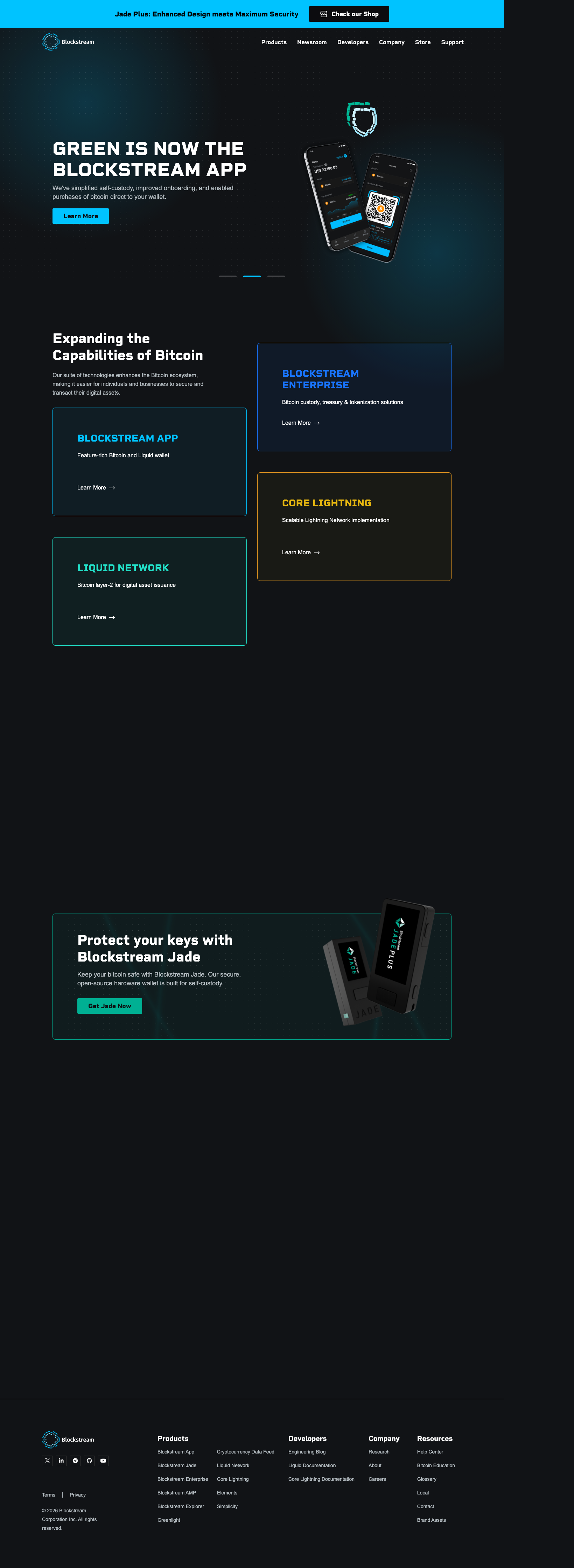 Blockstream - mobile full page