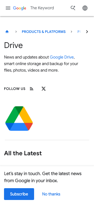 Blog Google - mobile