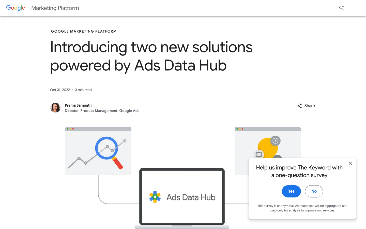 The layout prioritizes modularity with distinct sections for different Google initiatives. Clean typography and ample white space create a sense of clarity and authority, typical of a news-oriented platform. · google blog, ai news, android updates, technology blog, developer news, product announcements, minimalist design, editorial website