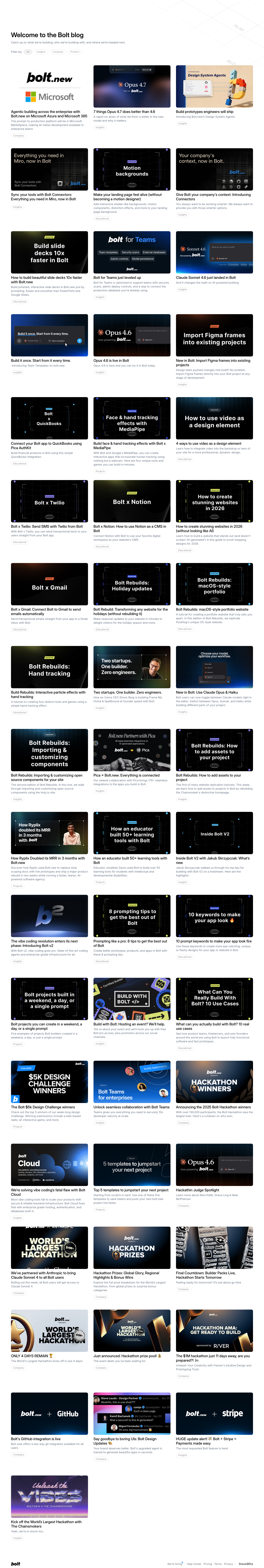Bolt New — Blog - full page scroll