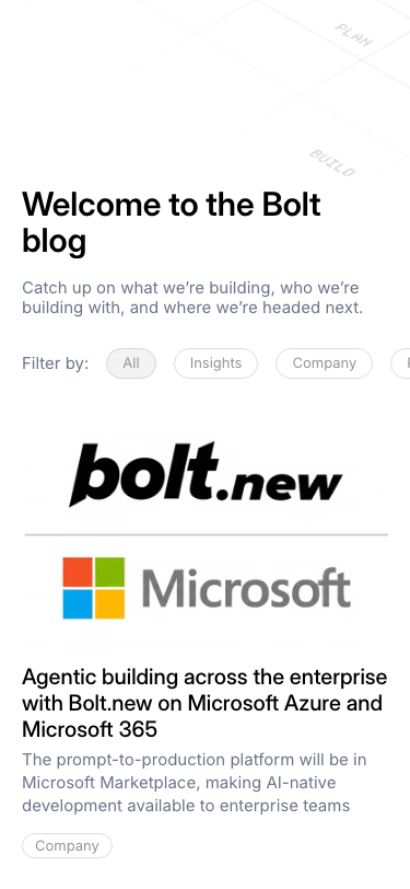 Bolt New — Blog - mobile