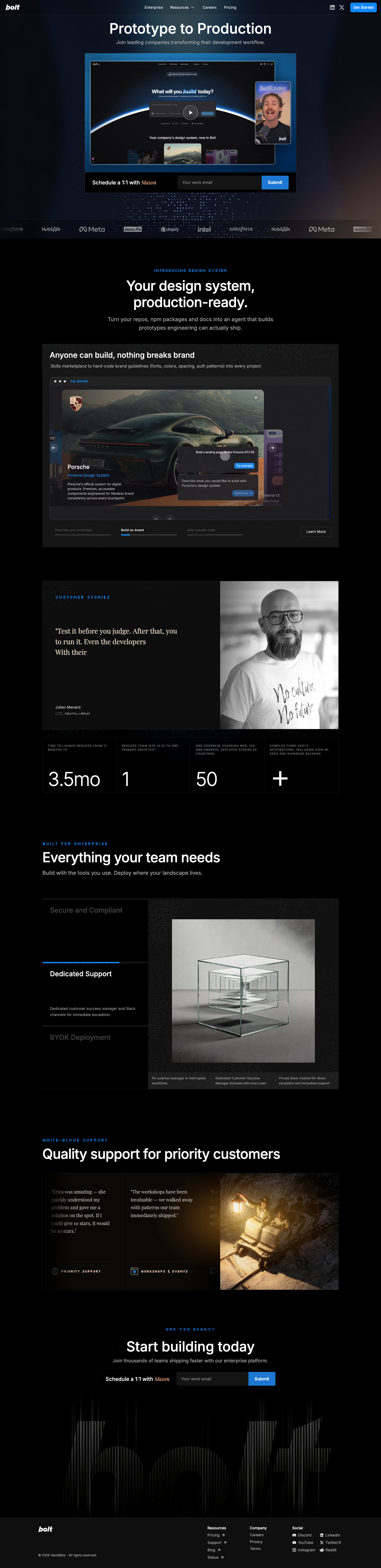 Bolt New - full page scroll