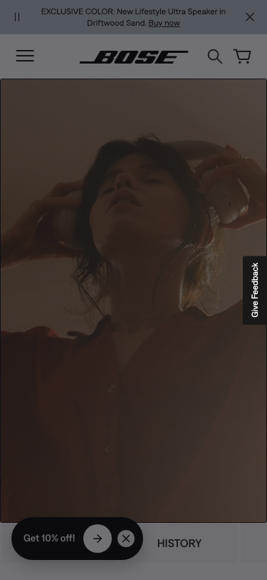 Bose — About - mobile