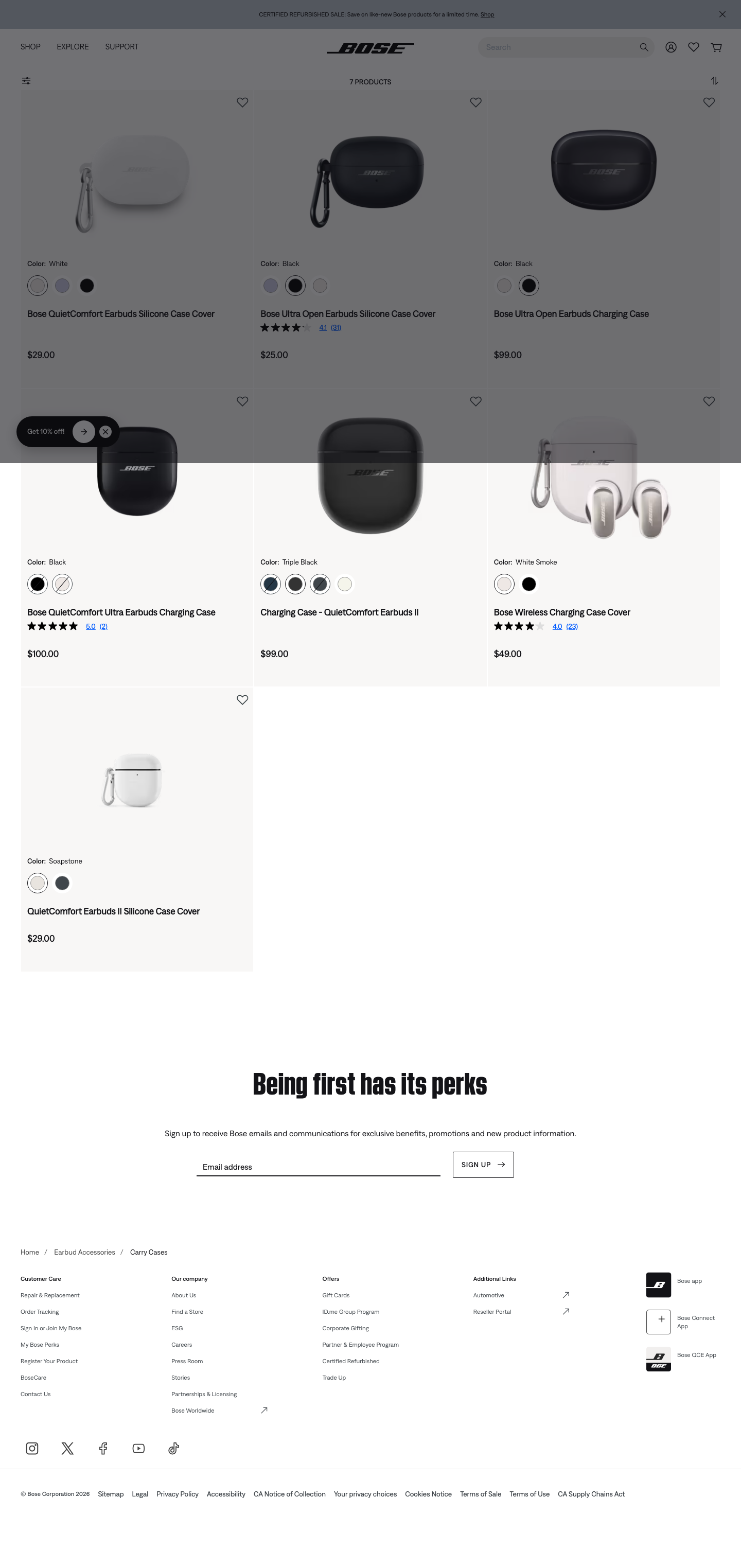 Bose - full page scroll