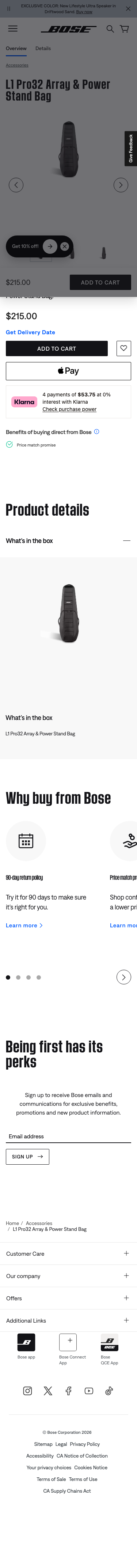 Bose - mobile full page