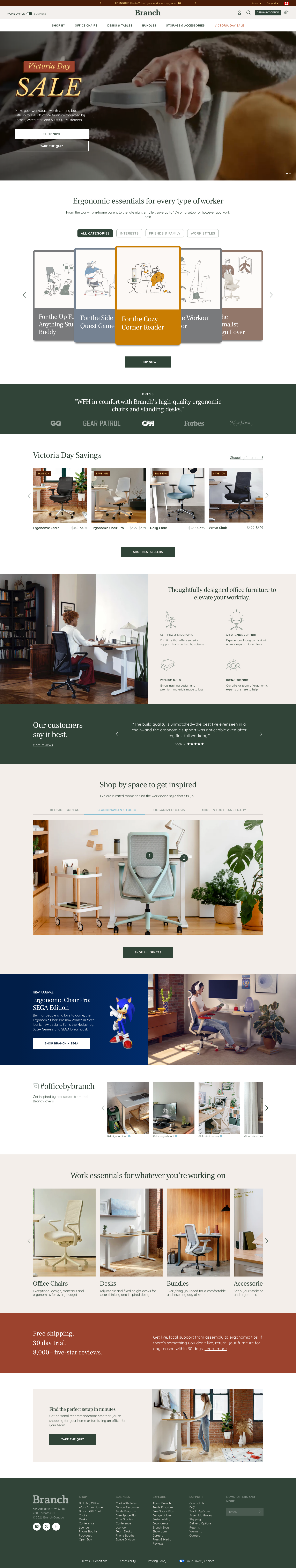 Office Furniture That Works | Canada Office Furniture | Branch - full page scroll