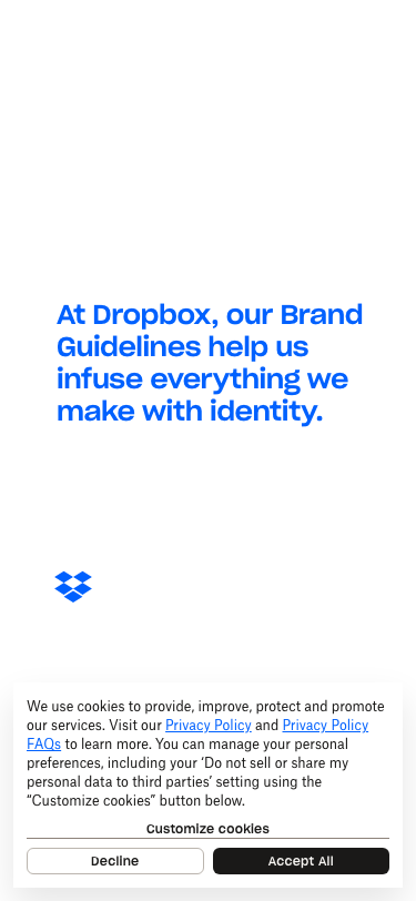 Dropbox Brand Guidelines - mobile
