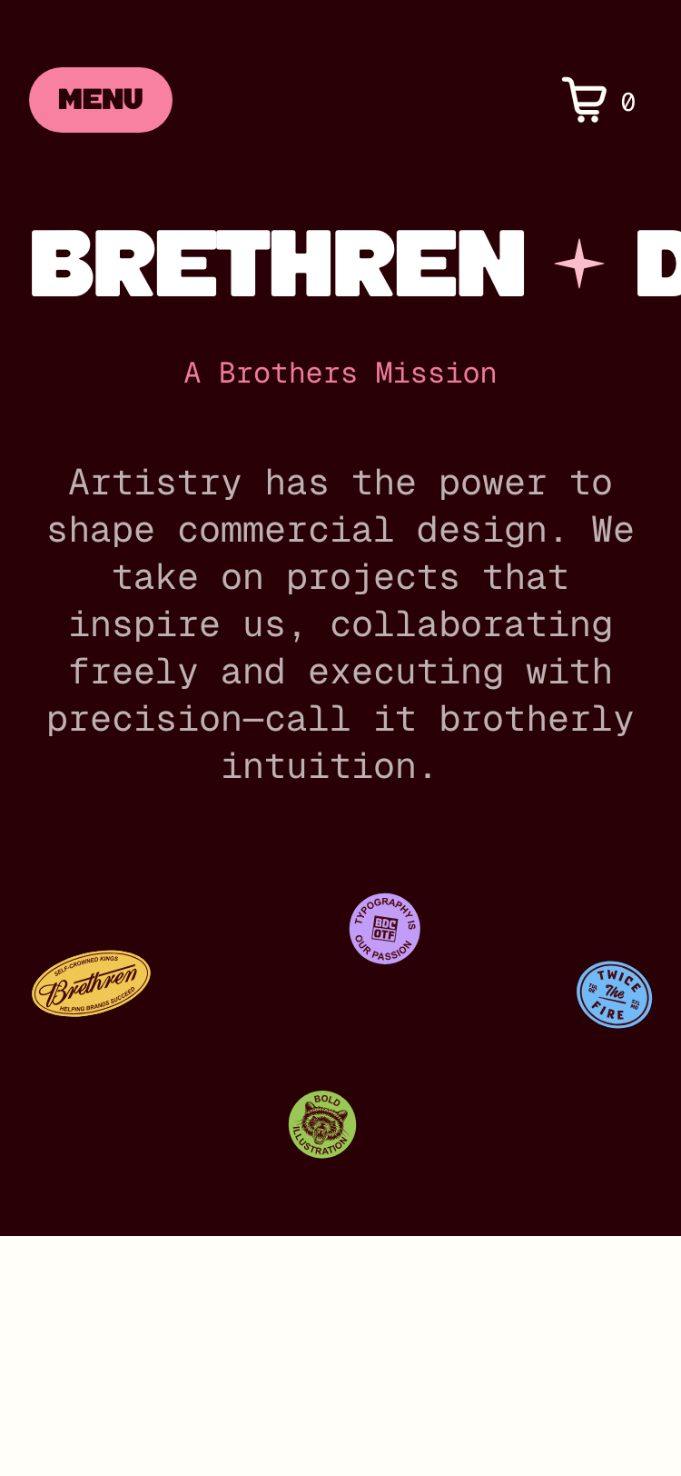 Brethren Design Co · About - mobile