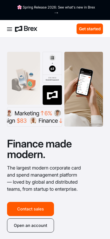 Brex — Features - mobile