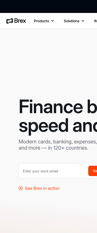 Brex - mobile full page