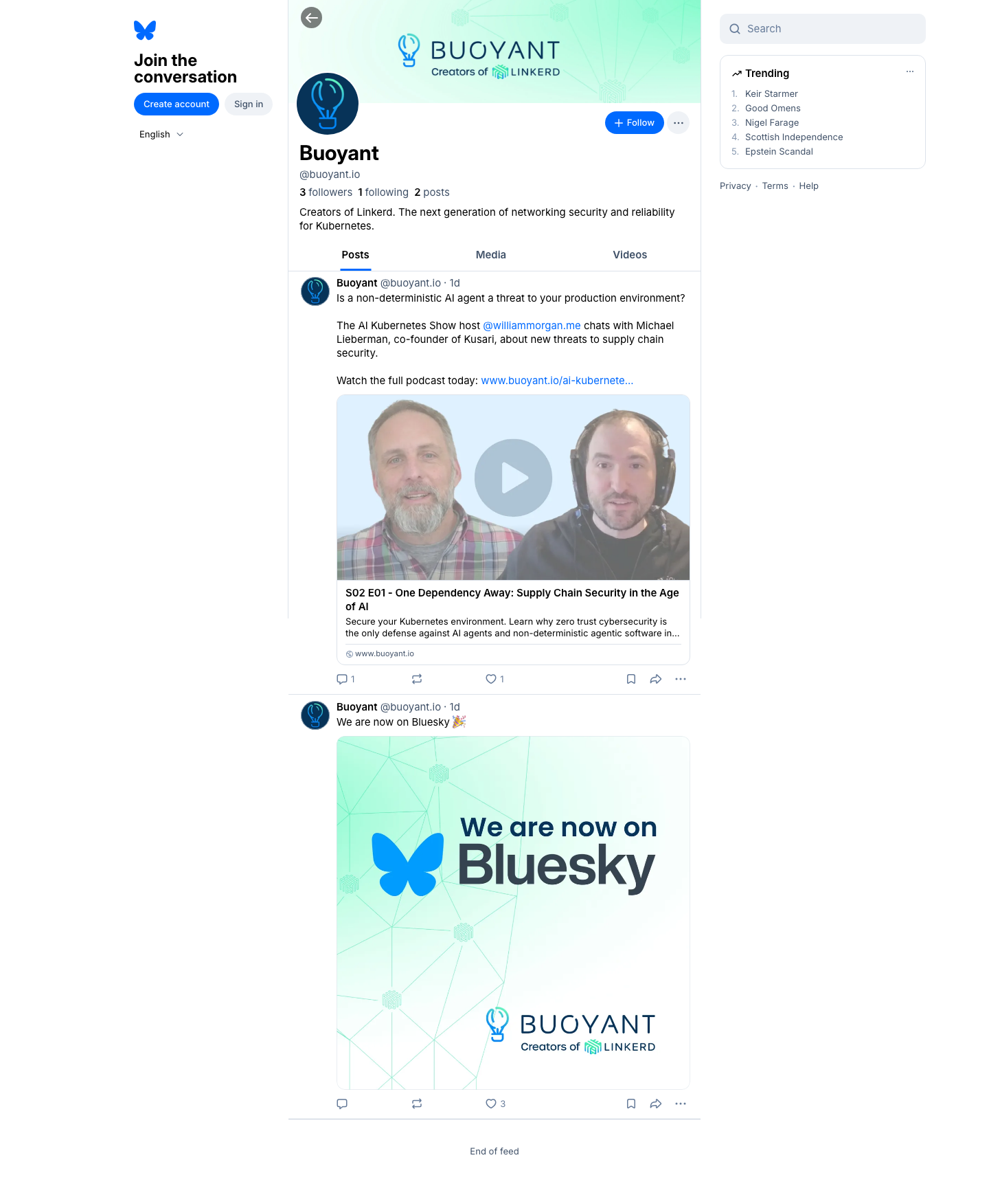 Bsky - full page scroll