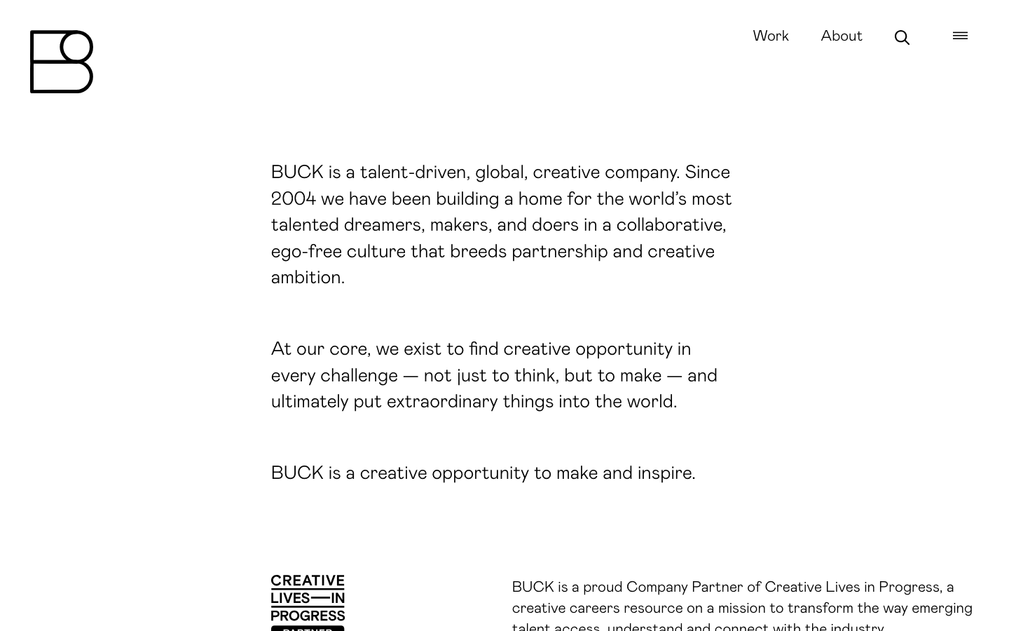 The layout prioritizes visual storytelling through distinct blocks of content, using a clean typographic hierarchy and ample negative space. The color palette is restrained, emphasizing the interplay of black, white, and a single accent color. · creative agency portfolio, minimalist design, swiss style agency, bento grid layout, design studio website, portfolio showcase, brand identity, visual communication
