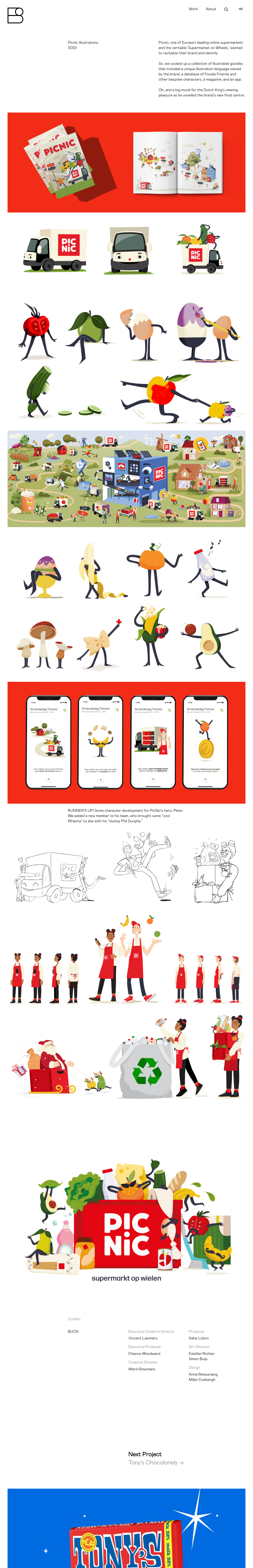 Buck - full page scroll