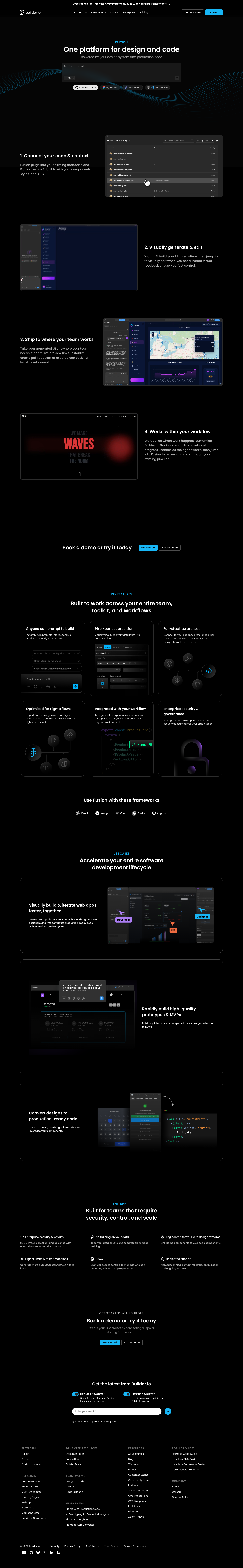 Builder - full page scroll