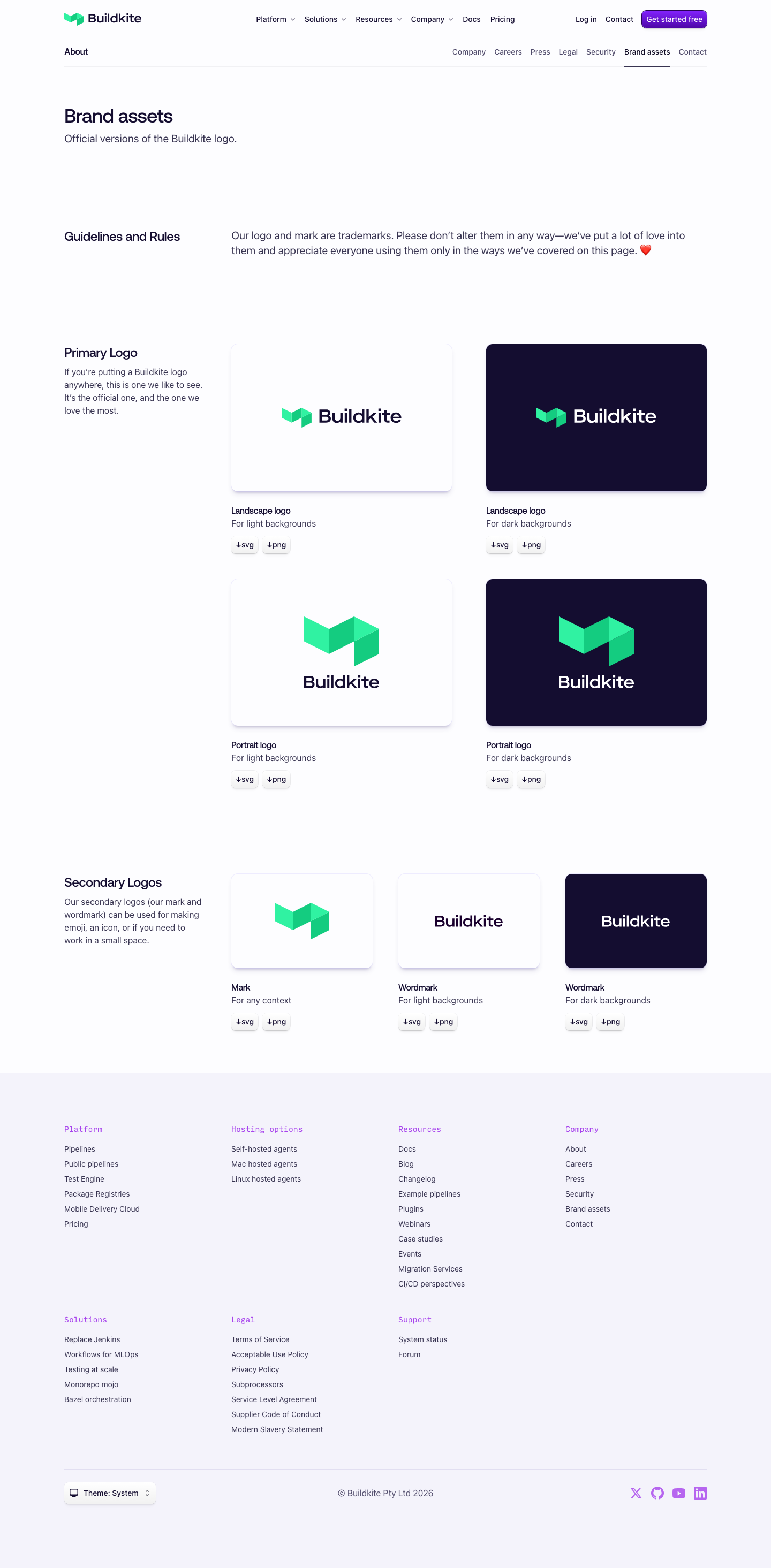Buildkite - full page scroll