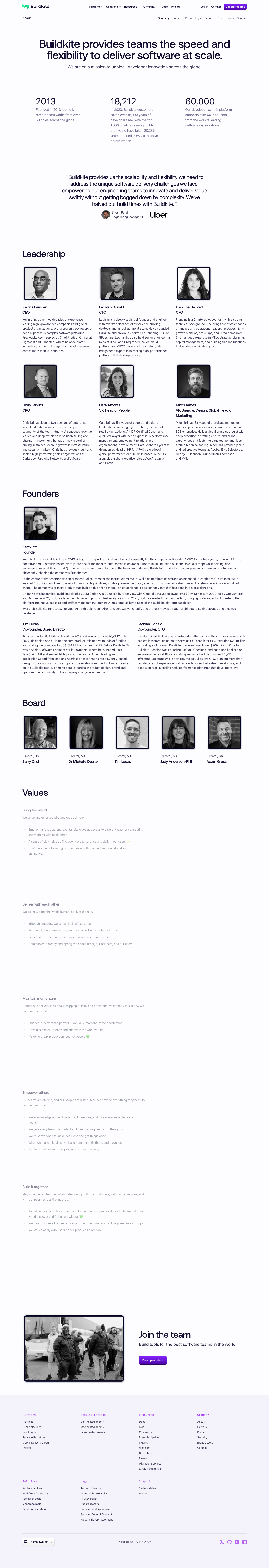 Buildkite - full page scroll