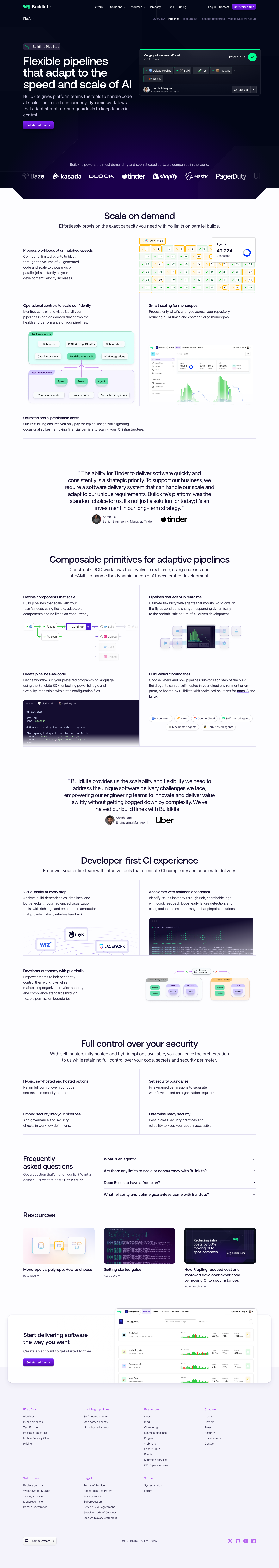 Buildkite - full page scroll