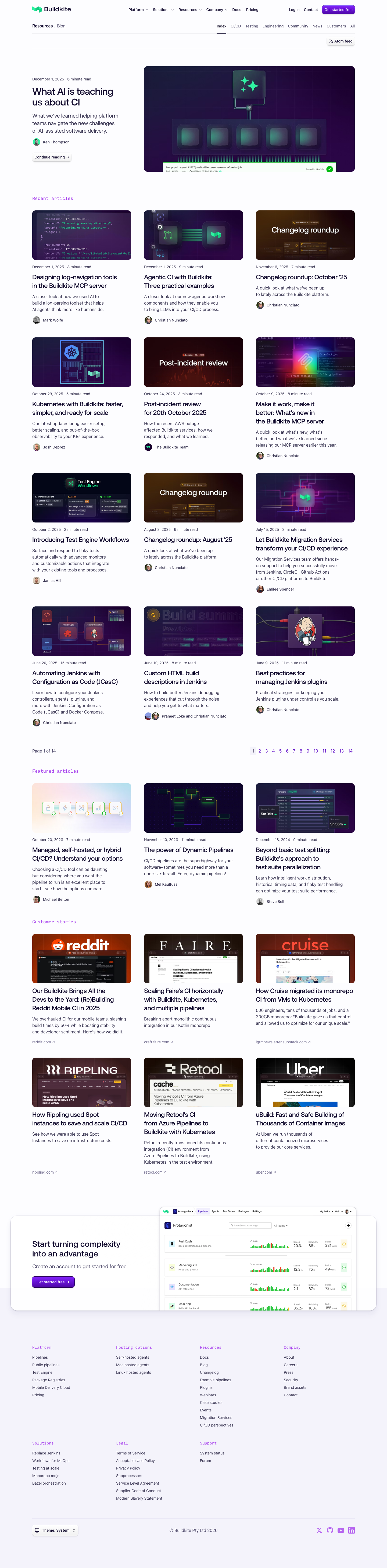 Buildkite - full page scroll
