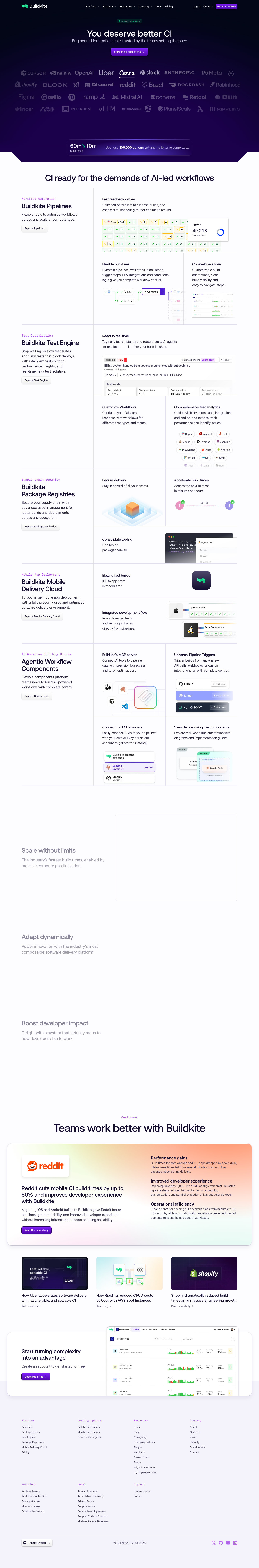 Buildkite - full page scroll