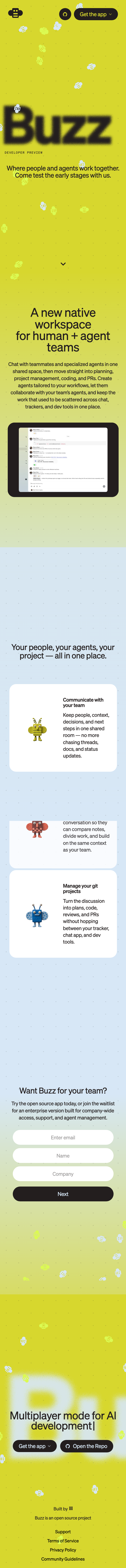 Buzz - mobile full page