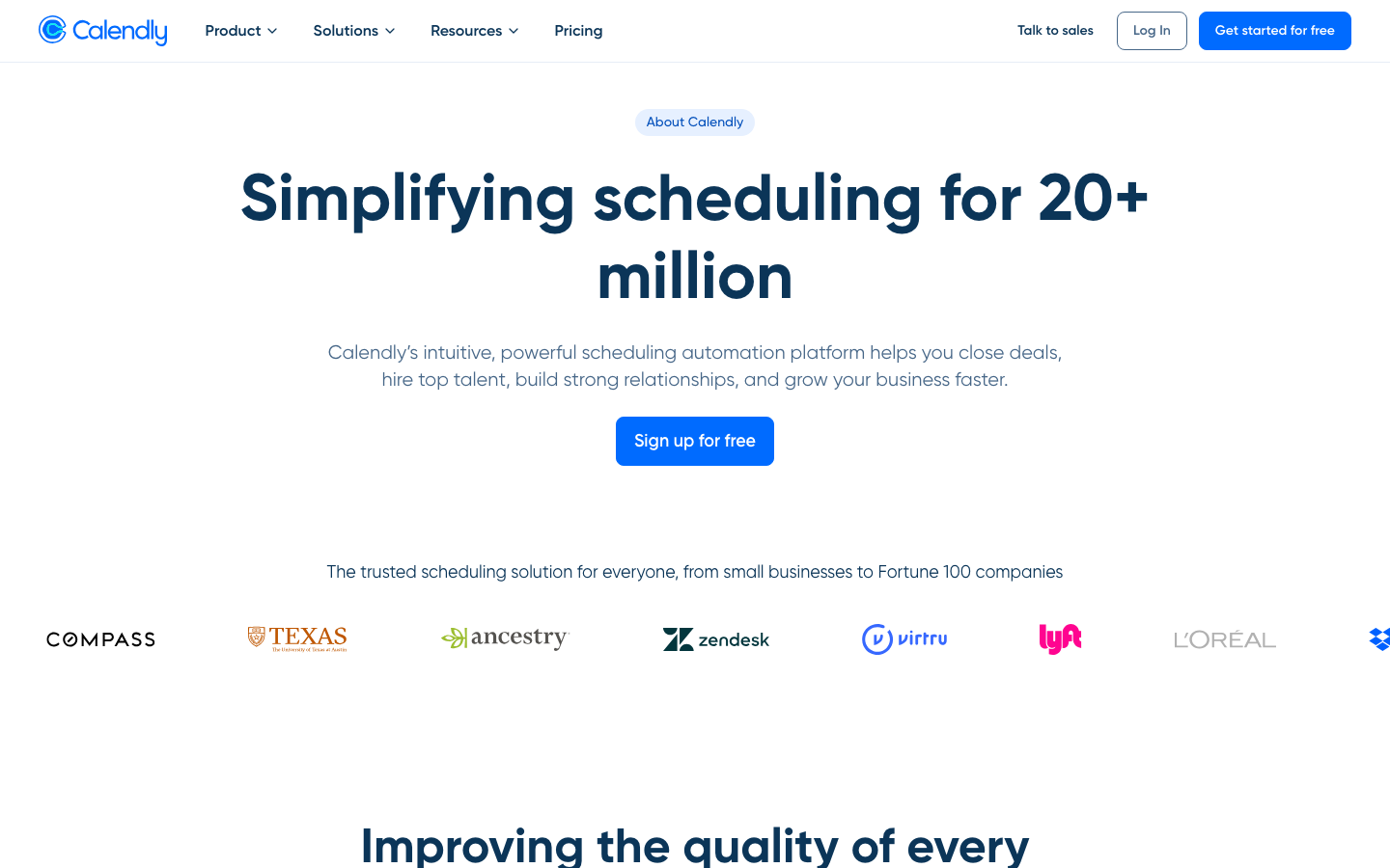 Calendly — About - About