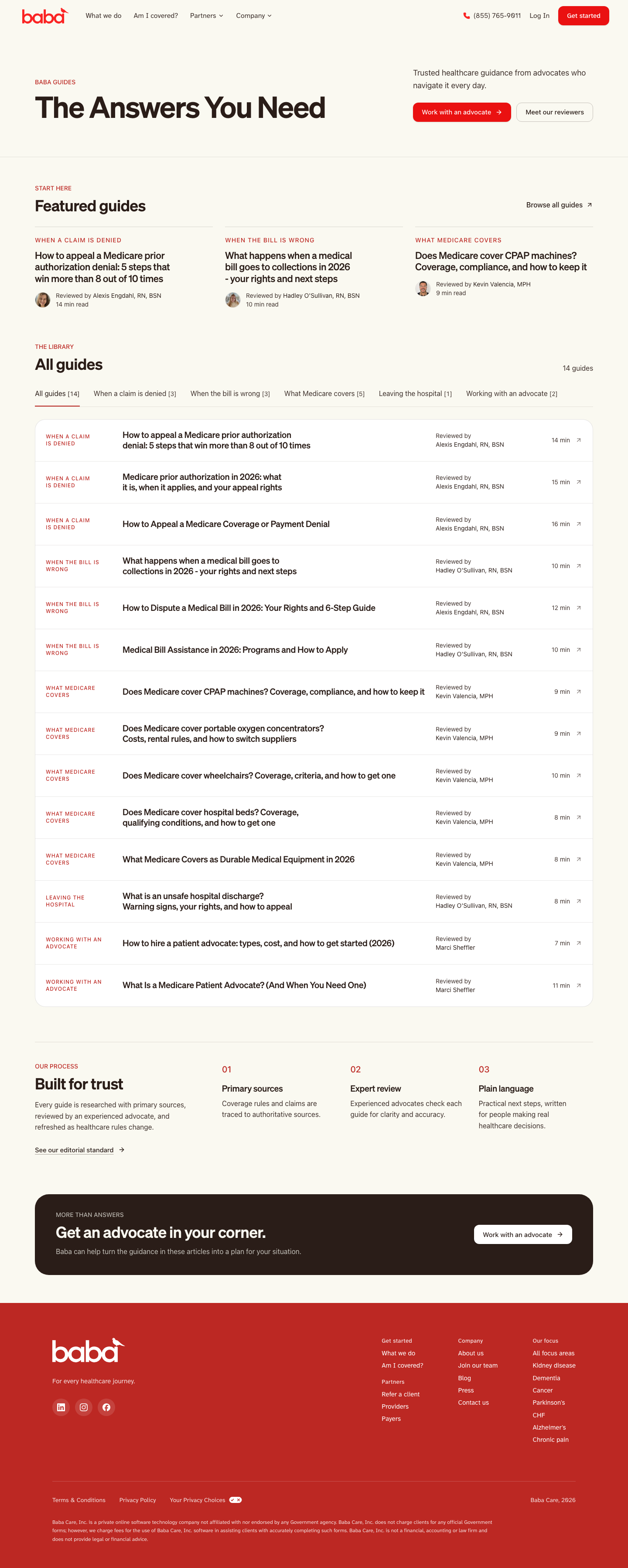 Baba · Blog - full page scroll