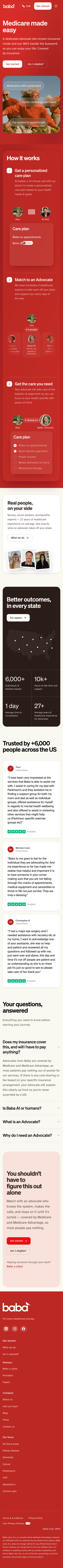 Baba - mobile full page