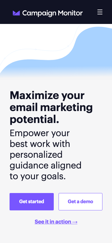 Campaign Monitor: Email Marketing Platform & Services - mobile